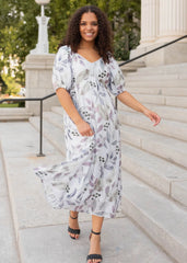 Audrie Lavender Floral Dress