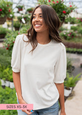 Hailee Basic White Top