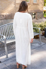 Quincy White Floral Maxi Dress