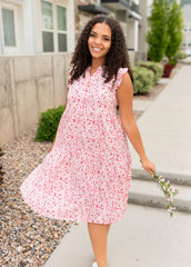 Sherry Pink Floral Dress