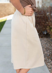 Isabel Natural Jersey Skirt