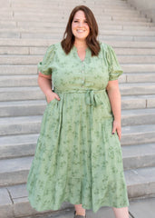 Dannah Green Button Up Dress