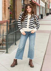 Josee Striped Cardigan