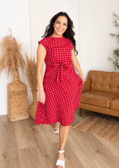 Marlee Red Polka Dot Dress