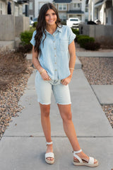 Ivey Chambray Striped Top