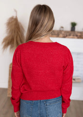 Briana Red Cardigan