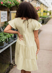Janie Spring Green Mini Dress