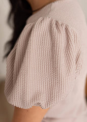 Alicia Mocha Ribbed Top
