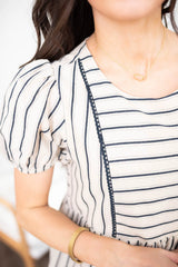 Vinnie Navy Stripe Dress