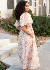 Misty Pink Floral Dress