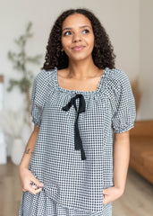 Rosalia Gingham Babydoll Top