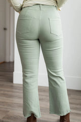 Odette Dusty Mint High Rise Pants