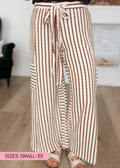 Keira Cream Striped Pants