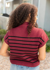 Claire Burgundy Sweater