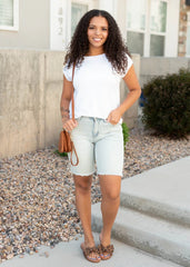 Amala White Raglan Top