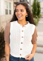 Colette Ivory Sweater Vest