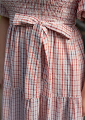 Lexie Pink Gingham Dress