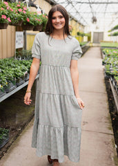 Heidi Green Gingham Dress