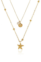 Chloe 18K Shell Starfish Necklace