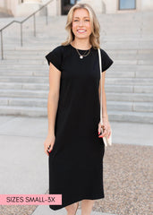 Colleen Carbon Black Dress
