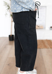 Londyn Black Drawstring Pants