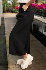 Gia Black Wide Leg Pants