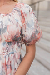 Cindy Cream Floral Dress
