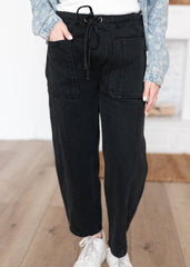 Londyn Black Drawstring Pants