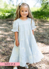 Amiri Soft Blue Little Girl Dress