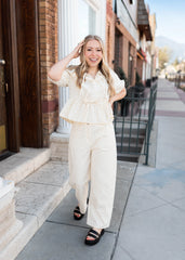 Lilian Cream Polka Dot Blouse