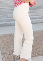 Odette Cream High Rise Pants