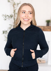 Mckenna Navy Zip Up Jacket