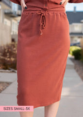 Maggie Burnt Sienna Skirt