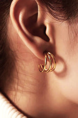 Carolina 18K Gold Hoops