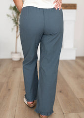 Beatrice Navy Striped Pants