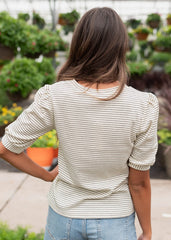 Hailee Ivory Striped Top