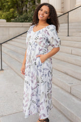 Audrie Lavender Floral Dress