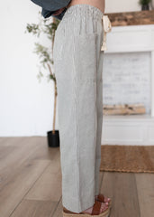 Adelyn Grey Pinstripe Pants
