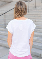 Astra White Tee