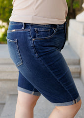 Karly High Rise Bermuda Shorts in Curvy