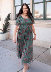 Isabella Green Tulle Dress