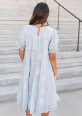 Amiri Soft Blue Dress