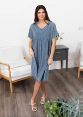 Jayda Denim Blue Dress