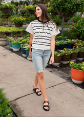 Jennie Striped Crochet Top