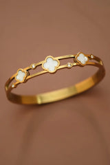 Alana 18K Clover Bangle Bracelet
