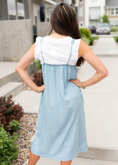 Jessica Chambray Strap Dress