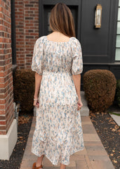 Eva Ivory Floral Dress
