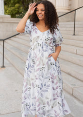 Audrie Lavender Floral Dress