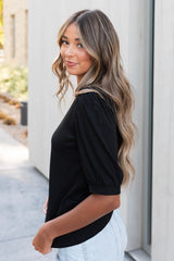 Hailee Basic Black Top