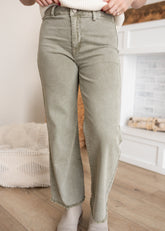 Norah Olive Wide Leg Pants